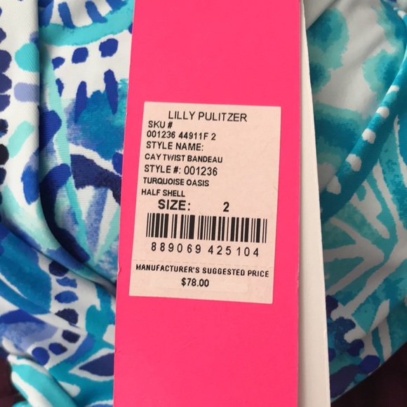 Cay Twist Bandeau Turquoise Oasis Half She… - Picture 5 of 9